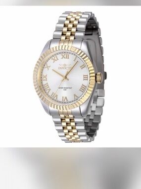 Invicta Two-Tone Silver and Gold Dress Watch